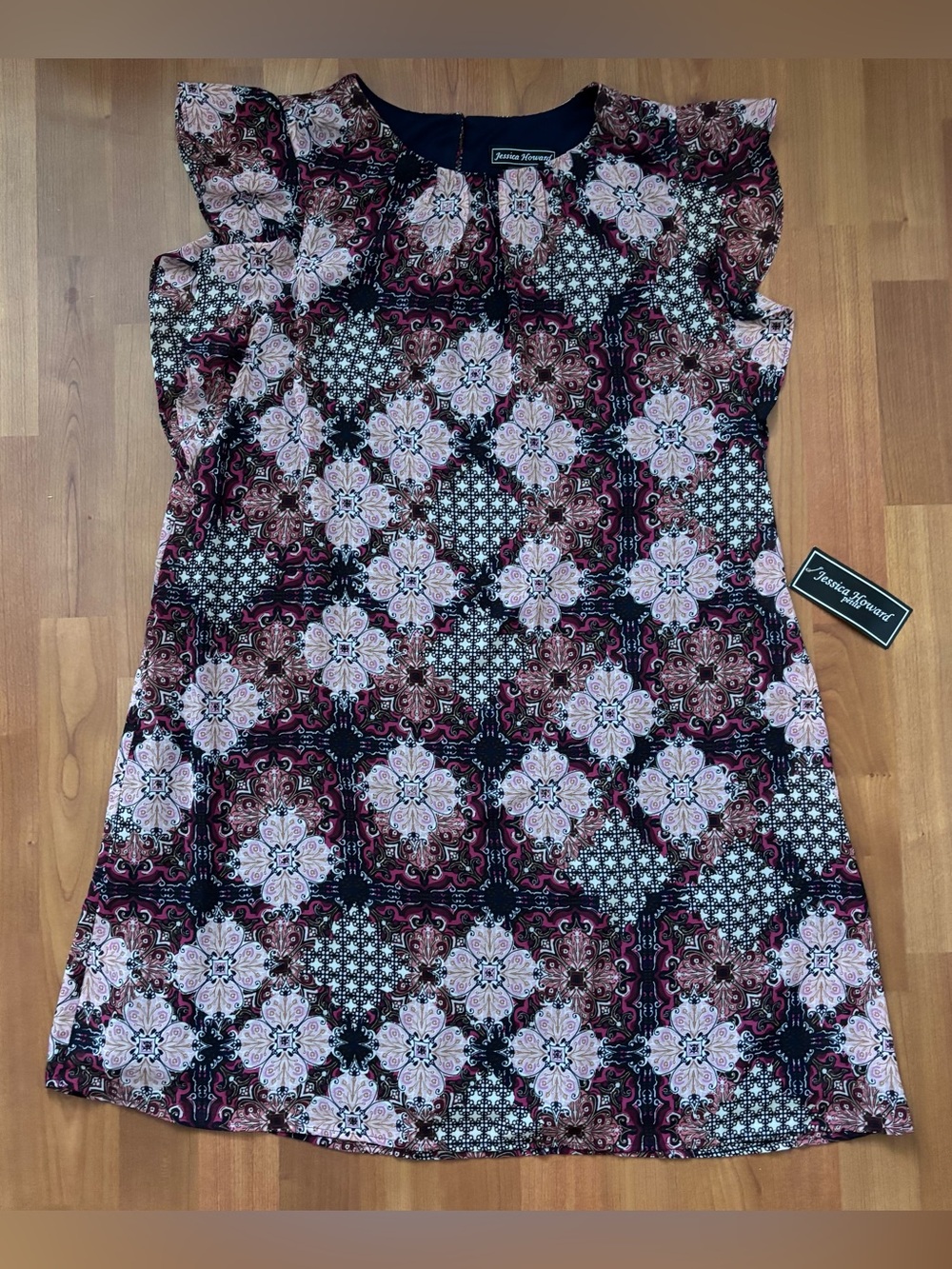 Women’s NWT Jessica Howard multicoloured floral dress size 12 PETITE - Picture 1 of 5